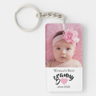 Werelds Beste Oma Sinds Jaar Foto Cute Sleutelhanger