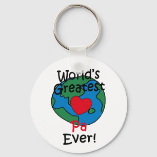 Werelds Beste Opa Hart Sleutelhanger