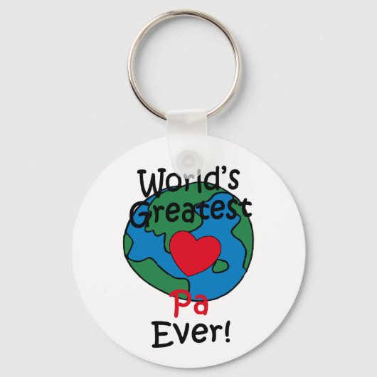 Werelds Beste Opa Hart Sleutelhanger (Voorkant)
