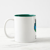 Werelds Beste Opa Hart Tweekleurige Koffiemok (Links)