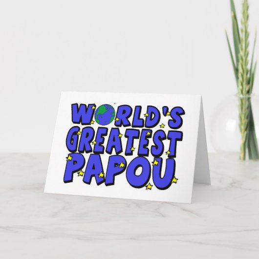 Werelds Beste Opa Kaart (Voorkant)