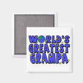 Werelds Beste Opa Magneet (Voorkant / Achterkant)