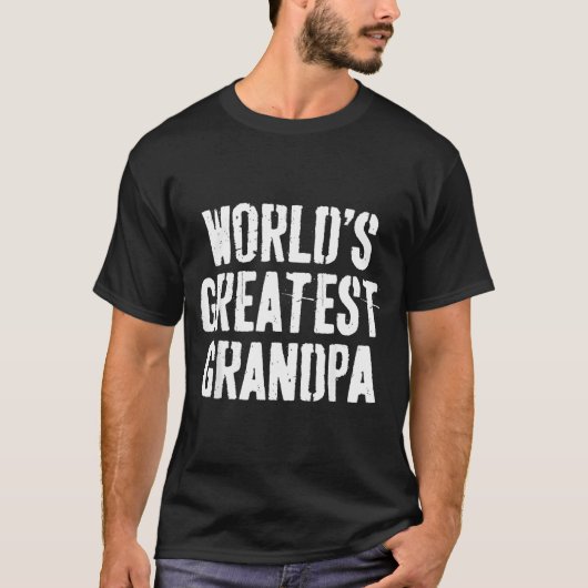 Werelds Beste Opa Shirt Papa Mannen Vaderdag (Voorkant)