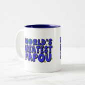 Werelds Beste Opa Tweekleurige Koffiemok (Voorkant links)