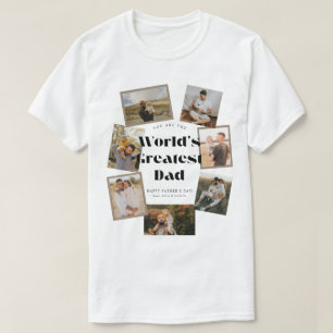 Werelds Beste Papa 7 Fotocollage T-shirt