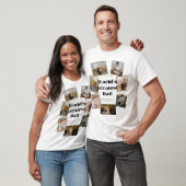Werelds Beste Papa 7 Fotocollage T-shirt (Unisex)