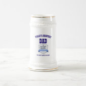 Werelds BESTE PAPA - Beste Vader BIER Glas Bierpul (Center)