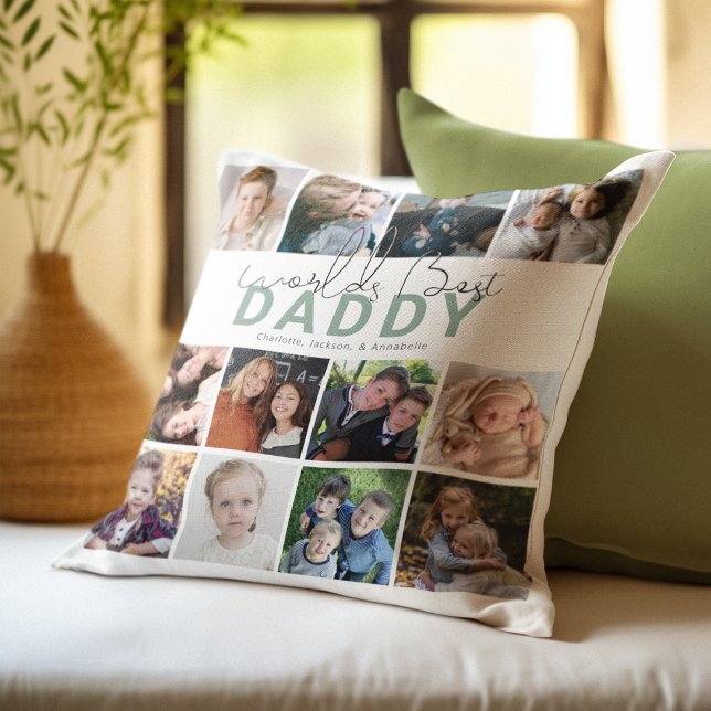 Werelds Beste Papa | Fotocollage Kussen (Creator heeft geüpload)