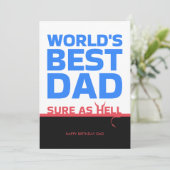 Werelds Beste Papa Gefeliciteerd Verjaardag Grappi (Staand voorkant)