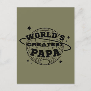 Werelds Beste Papa Gelukkige Vaderdag Cadeau Briefkaart