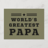 Werelds Beste Papa Gelukkige Vaderdag Geschenk T-S Briefkaart (Voorkant)
