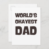 werelds beste papa grap pap briefkaart (Voorkant / Achterkant)
