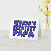Werelds Beste Papa Kaart (Gele Bloem)