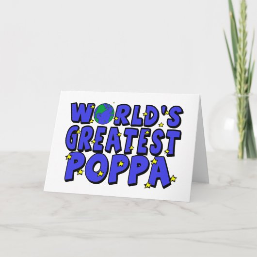 Werelds Beste Papa Kaart (Voorkant)
