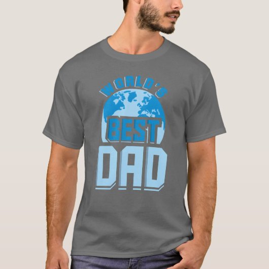 Werelds Beste Papa Papa Vader Vaders Dag Meisje T-shirt (Voorkant)