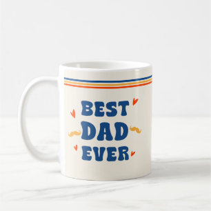 Werelds Beste Papa Retro 70s Vaderdag Cadeau Koffiemok