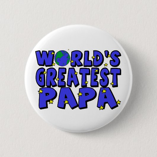 Werelds Beste Papa Ronde Button 5,7 Cm (Voorkant)