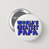 Werelds Beste Papa Ronde Button 5,7 Cm (Voorkant /achterkant)