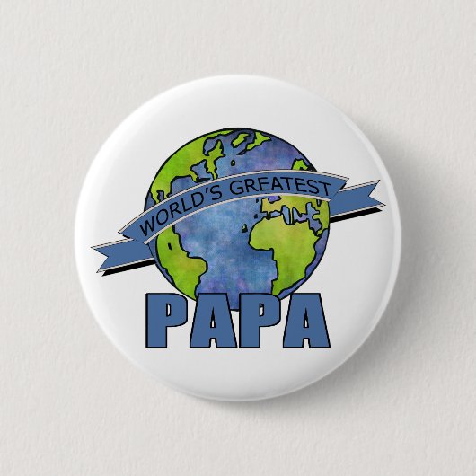 Werelds Beste Papa Ronde Button 5,7 Cm (Voorkant)