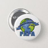 Werelds Beste Papa Ronde Button 5,7 Cm (Voorkant /achterkant)