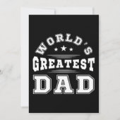 Werelds Beste Papa Typografie Vaderdag Cadeau Kaart (Voorkant)