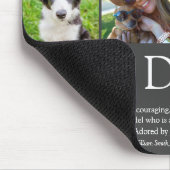 Werelds Beste Papa Vader Definitie Foto Grijs Muismat (Hoek)