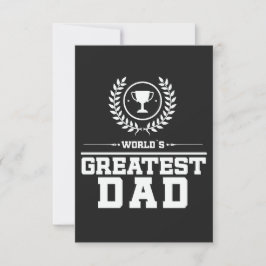 Werelds Beste PAPA Vader Trofee Familie Liefde Bedankkaart