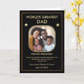 Werelds Beste Papa Vaderdag Foto Op Maat Kaart (Gele Bloem)