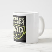 Werelds Beste Papa Vaderdag Grote Koffiekop (Voorkant rechts)