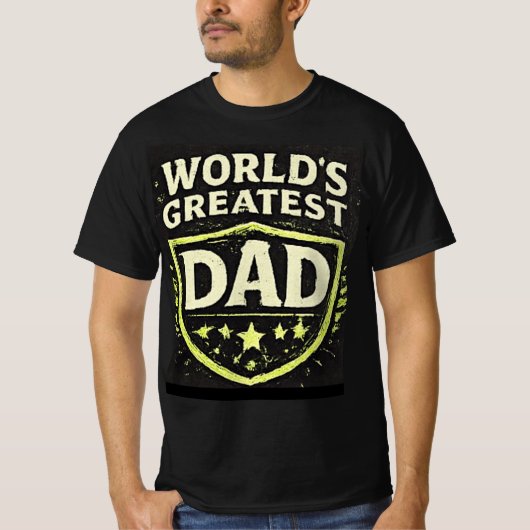 Werelds Beste Papa Vaderdag T-shirt (Voorkant)