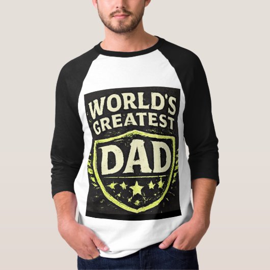 Werelds Beste Papa Vaderdag T-shirt (Voorkant)