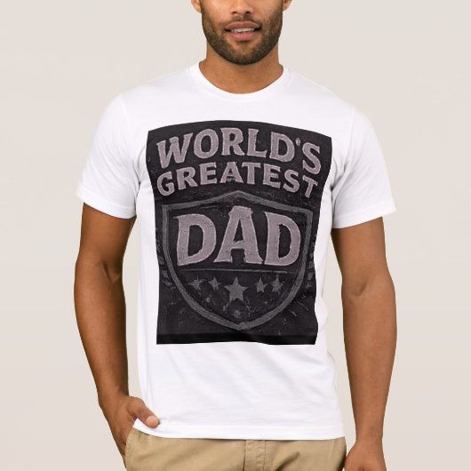 Werelds Beste Papa Vaderdag T-shirt (Voorkant)