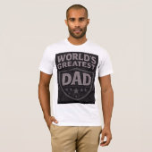 Werelds Beste Papa Vaderdag T-shirt (Voorkant volledig)