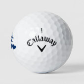 'Werelds Beste Papa' Vaderdag, Verjaardagscadeau Golfballen (Logo)