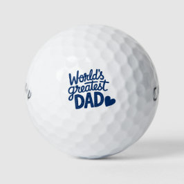 'Werelds Beste Papa' Vaderdag, Verjaardagscadeau Golfballen