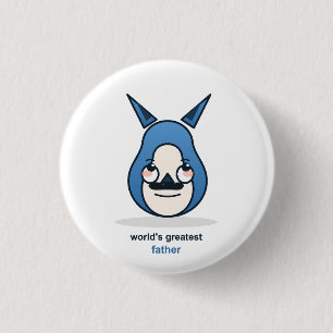 Werelds Beste Papa Vos Ronde Button 3,2 Cm