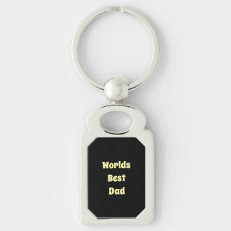 Werelds Beste Papa Zwart&Wit Metalen Sleutelhanger