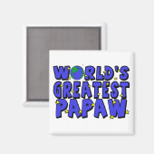 Werelds Beste Papaw Magneet (Voorkant / Achterkant)