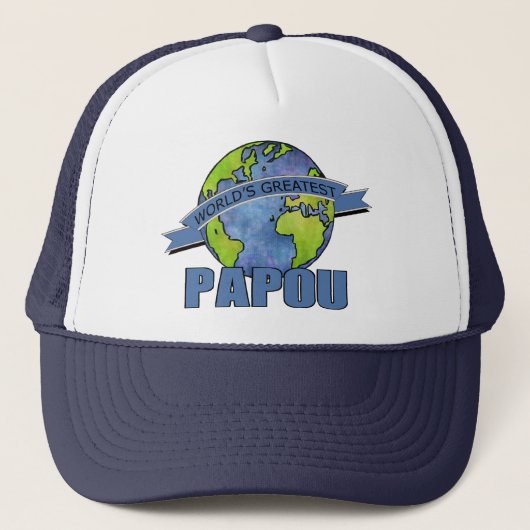 Werelds Beste Papou Trucker Pet (Voorkant)