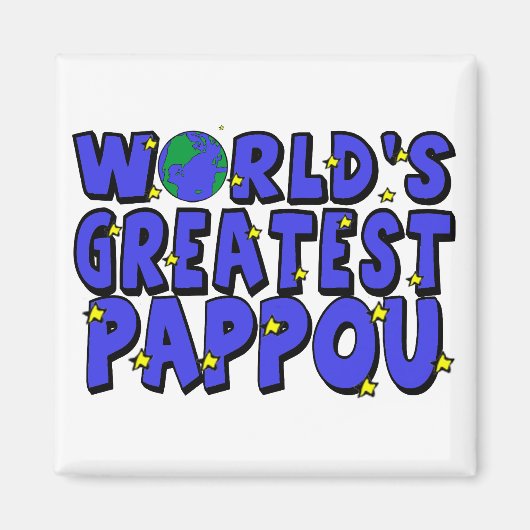 Werelds Beste Pappou Magneet (Voorkant)