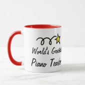 Werelds Beste Pianoleraren - Koffiemok cadeau Mok (Links)