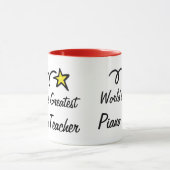 Werelds Beste Pianoleraren - Koffiemok cadeau Mok (Midden)