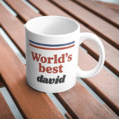Werelds Beste Retro Jaren 70 Naam Typografie Koffiemok
