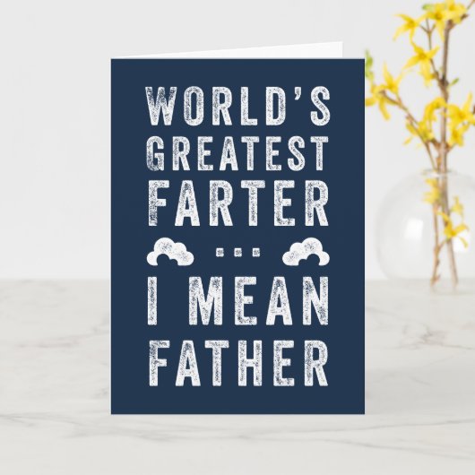 Werelds Beste Scheet Vaderdag Aangepaste Kleur Kaart (Gele Bloem)