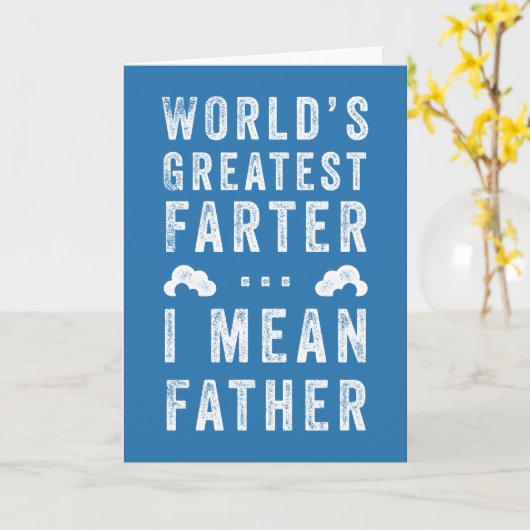 Werelds Beste Scheet Vaderdag Aangepaste Kleur Kaart (Gele Bloem)