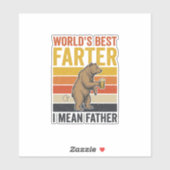 Werelds Beste Scheetgrappenmaker Vader Beer Sticker (Vel)