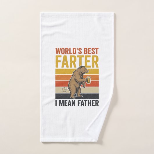 Werelds Beste Scheetgrappige Vaderbeer Handdoek (Handdoek)