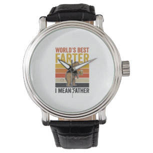 Werelds Beste Scheetgrappige Vaderbeer Horloge
