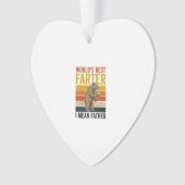 Werelds Beste Scheetgrappige Vaderbeer Ornament (voorkant)