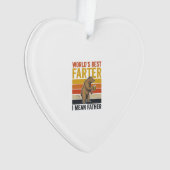 Werelds Beste Scheetgrappige Vaderbeer Ornament (voorkant)
